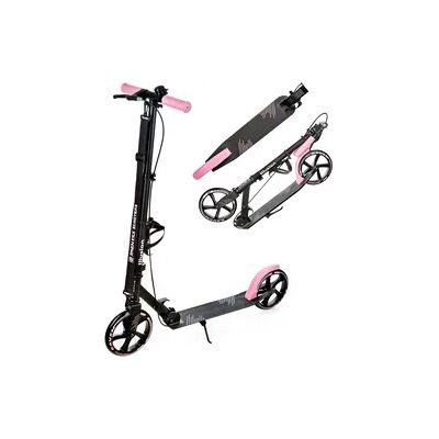Raven Scooter mit Bremse, Klingel und 200mm Flaschenhalter Illusion Schwarz/Pink Raven Scooter mit Bremse, Klingel und 200mm Flaschenhalter Illusion Schwarz/Pink