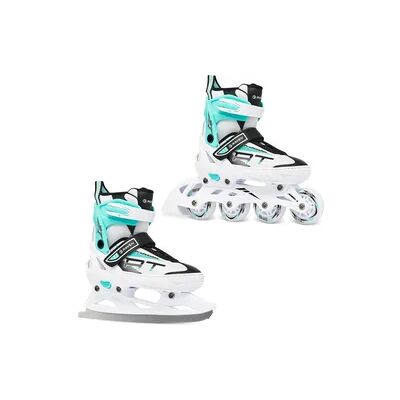 Raven Verstellbare Rollschuhe Schlittschuhe 2in1 Profession Weiß/Mint Raven Verstellbare Rollschuhe Schlittschuhe 2in1 Profession Weiß/Mint