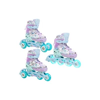 Raven Verstellbare Rollschuhe 3in1 Isla Lila/Mint Leuchtende LED-Räder Raven Verstellbare Rollschuhe 3in1 Isla Lila/Mint Leuchtende LED-Räder