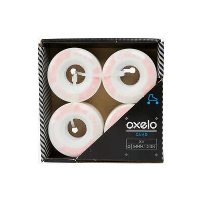 OXELO 4 Rollen Rollkunstlaufschuhe 54 mm 85A weiss OXELO 4 Rollen Rollkunstlaufschuhe 54 mm 85A weiss