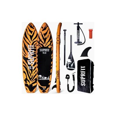 SUPRFIT SUP Board Set aufblasbar - Touring Stand Up Paddle 10'8 Safari Tiger SUPRFIT SUP Board Set aufblasbar - Touring Stand Up Paddle 10'8 Safari Tiger