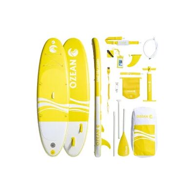 ATAA SPORTS SUP-Board OZEAN 305 cm aufblasbar - Paddle Board + 11 Zubehörteile Gelb ATAA SPORTS SUP-Board OZEAN 305 cm aufblasbar - Paddle Board + 11 Zubehörteile Gelb