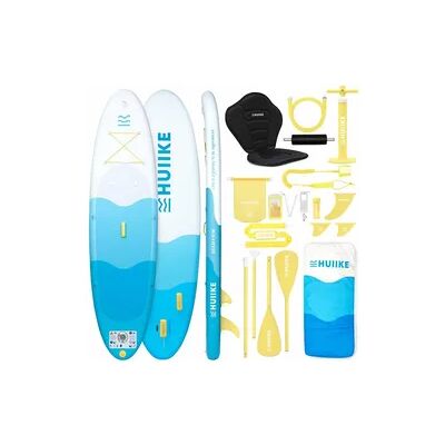 HUIIKE Stand Up Paddling Board Aufblasbar 10’ zum Kajak Umbaubar, bis 130 kg, Blau HUIIKE Stand Up Paddling Board Aufblasbar 10’ zum Kajak Umbaubar, bis 130 kg, Blau