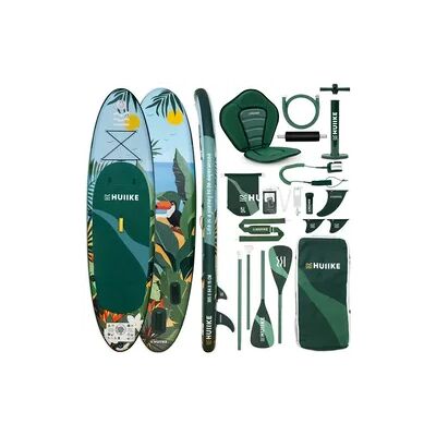 HUIIKE Stand Up Paddling Board Aufblasbar 10’ zum Kajak Umbaubar, bis 130 kg, Grün HUIIKE Stand Up Paddling Board Aufblasbar 10’ zum Kajak Umbaubar, bis 130 kg, Grün