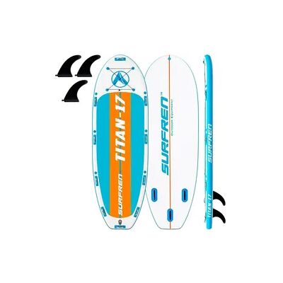 SURFREN Big SUP Board aufblasbar Titan 17 – XXL Stand Up Paddle 4-10 Personen SURFREN Big SUP Board aufblasbar Titan 17 – XXL Stand Up Paddle 4-10 Personen