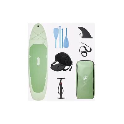 Decathlon SUP Set Stand up Paddle aufblasbar wandelbar 10'6 - 100 grün Decathlon SUP Set Stand up Paddle aufblasbar wandelbar 10'6 - 100 grün