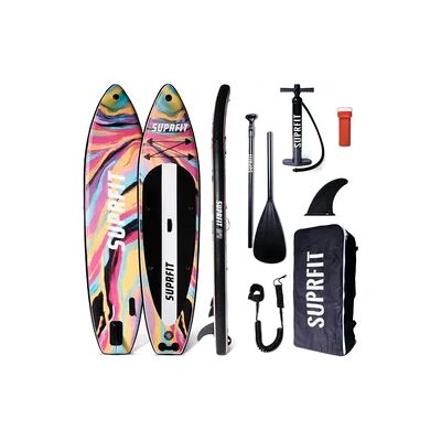 SUPRFIT SUP Board Set aufblasbar - Touring Stand Up Paddle 10'8 Aquarell SUPRFIT SUP Board Set aufblasbar - Touring Stand Up Paddle 10'8 Aquarell