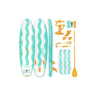 HUIIKE Stand Up Paddling Board Kinder Aufblasbar 8’7” mit Zubehör, bis 80 kg, Aqua HUIIKE Stand Up Paddling Board Kinder Aufblasbar 8’7” mit Zubehör, bis 80 kg, Aqua