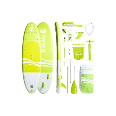 ATAA SPORTS SUP-Board OZEAN 305 cm aufblasbar - Paddle Board + 11 Zubehörteile Grün ATAA SPORTS SUP-Board OZEAN 305 cm aufblasbar - Paddle Board + 11 Zubehörteile Grün