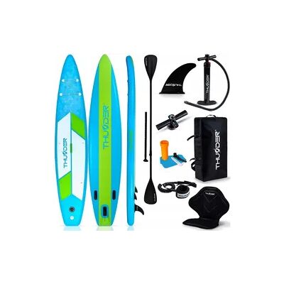 Aufblasbares SUP-Board 380 cm THUNDER stabil, robust, Set Paddel Zubehör Aufblasbares SUP-Board 380 cm THUNDER stabil, robust, Set Paddel Zubehör