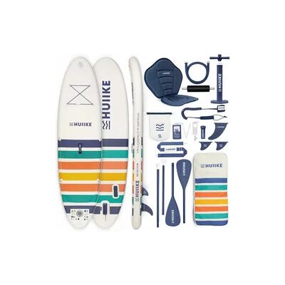HUIIKE Stand Up Paddling Board Aufblasbar 10’ zum Kajak Umbaubar, bis 130 kg, Weiß HUIIKE Stand Up Paddling Board Aufblasbar 10’ zum Kajak Umbaubar, bis 130 kg, Weiß