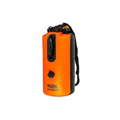 KOL OUTDOOR Wasserdichter Packsack 30L Orange – Drybag & Schnorchelboje mit Ventil SUP Kajak KOL OUTDOOR Wasserdichter Packsack 30L Orange – Drybag & Schnorchelboje mit Ventil SUP Kajak