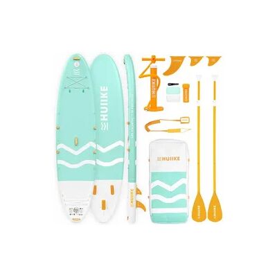 HUIIKE Stand Up Paddling Board Aufblasbar 2 Personen 12’ mit Zubehör, bis 170 kg, Grün HUIIKE Stand Up Paddling Board Aufblasbar 2 Personen 12’ mit Zubehör, bis 170 kg, Grün