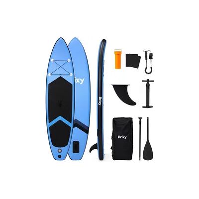 Brixy SUP Board Aufblasbar - 305 cm - Komplettset - Max 150 kg - Paddleboard - Blau Brixy SUP Board Aufblasbar - 305 cm - Komplettset - Max 150 kg - Paddleboard - Blau