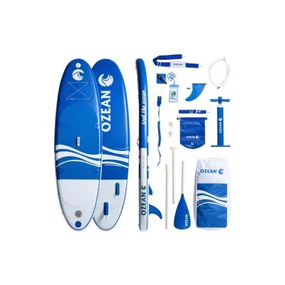 ATAA SPORTS SUP-Board OZEAN 305 cm aufblasbar - Paddle Board + 11 Zubehörteile Blau ATAA SPORTS SUP-Board OZEAN 305 cm aufblasbar - Paddle Board + 11 Zubehörteile Blau