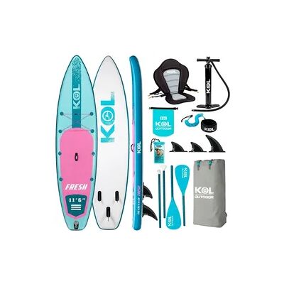 KOL OUTDOOR Aufblasbares SUP Board 11'6" KOL Fresh - Komplett-Set SUP & Kajak 350L KOL OUTDOOR Aufblasbares SUP Board 11'6" KOL Fresh - Komplett-Set SUP & Kajak 350L