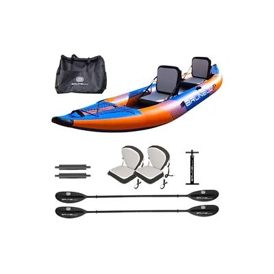 Brunelli 2 Personen Kajak Set aufblasbar Drop-Stitch Kanu Paddelboot inkl. Paddel Brunelli 2 Personen Kajak Set aufblasbar Drop-Stitch Kanu Paddelboot inkl. Paddel