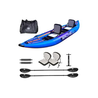 BRUNELLI 2 Personen Kajak Set aufblasbar Drop-Stitch Kanu Paddelboot inkl. Paddel BRUNELLI 2 Personen Kajak Set aufblasbar Drop-Stitch Kanu Paddelboot inkl. Paddel