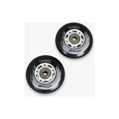 OXELO Waveboard-Rollen 76mm 88a 2er-Set schwarz OXELO Waveboard-Rollen 76mm 88a 2er-Set schwarz
