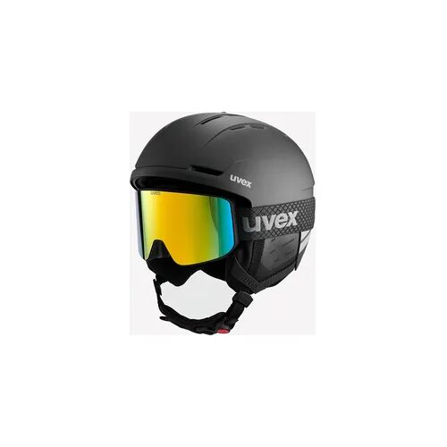 Skihelm mit Brille Erwachsene - UVEX schwarz schwarz L