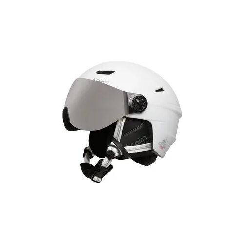 Skihelm mit Visier Cairn Electron S3 weiß 57-58 CM