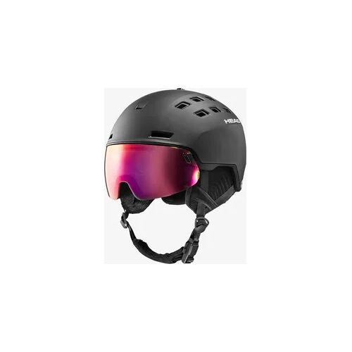 Skihelm mit Visier Erwachsene - Radar MIPS Head schwarz Einheitsfarbe XL/2XL