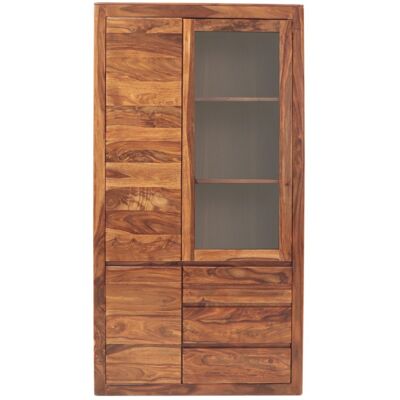LAKSHMI-indisches-moebelhaus.de Vitrine Tina 100x190x45 aus Sheesham-Massivholz LAKSHMI-indisches-moebelhaus.de Vitrine Tina 100x190x45 aus Sheesham-Massivholz