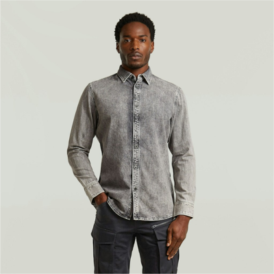 G-star Raw Herren Hemd D27681-d540-h162 - sun faded graphite grey - male - M G-star Raw Herren Hemd D27681-d540-h162 - sun faded graphite grey - male - M