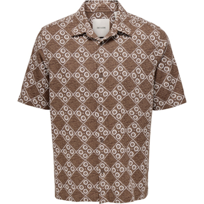Only & Sons Herren Hemd 22037200 - Potting Soil - male - M Only & Sons Herren Hemd 22037200 - Potting Soil - male - M