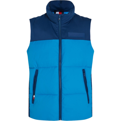 Tommy Hilfiger Herren Weste Mw0mw32769 - cerulean aqua - male - XL Tommy Hilfiger Herren Weste Mw0mw32769 - cerulean aqua - male - XL