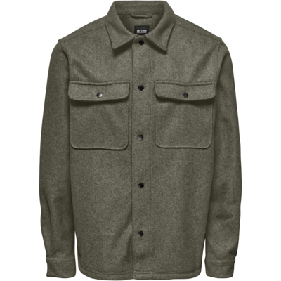 Only & Sons Herren Hemd 22023564 - Dusty Olive - male - XL Only & Sons Herren Hemd 22023564 - Dusty Olive - male - XL