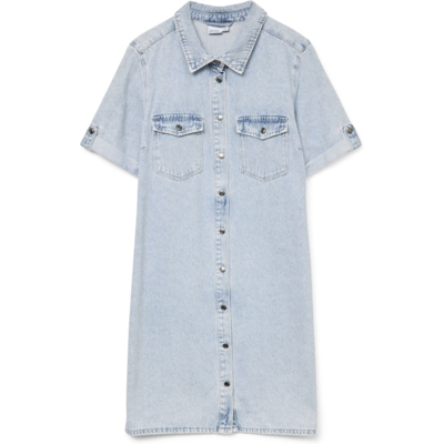 Vero Moda Damen Kleid 10309665 - Light Blue Denim - female - S Vero Moda Damen Kleid 10309665 - Light Blue Denim - female - S