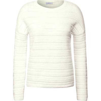 Cecil Damen Pullover B303209 - vanilla white - female - XL Cecil Damen Pullover B303209 - vanilla white - female - XL