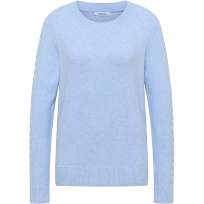 Cecil Damen Pullover B303453 - sporty light blue melange - female - XL Cecil Damen Pullover B303453 - sporty light blue melange - female - XL