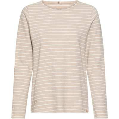 Camel Active Damen Langarmshirt 8t77309306 - beige melange stripe - female - L Camel Active Damen Langarmshirt 8t77309306 - beige melange stripe - female - L
