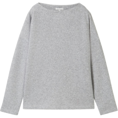 Tom Tailor Damen Pullover 1043168 - medium silver grey melange - female - M Tom Tailor Damen Pullover 1043168 - medium silver grey melange - female - M