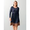 alba moda Kleid mit Colourblocking marine 34