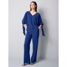 alba moda Oversizedbluse mit Bindedetails am Arm blau 36/38