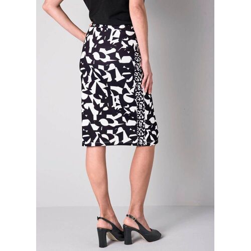 alba moda Rock mit grafischem Druck schwarz 38