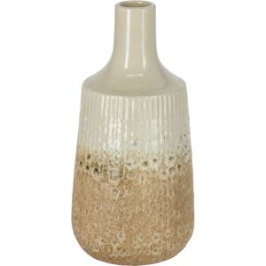 Vega Vaso 12x25cm - Beige/Braun Steineffekt aus Keramik Vega Vaso 12x25cm - Beige/Braun Steineffekt aus Keramik