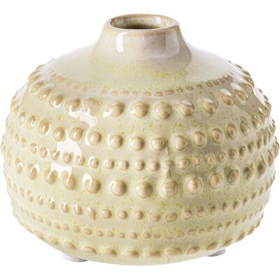Vase Bogdana; 9.8x8 cm (ØxH); beige; 2 Stück / Pack Vase Bogdana; 9.8x8 cm (ØxH); beige; 2 Stück / Pack