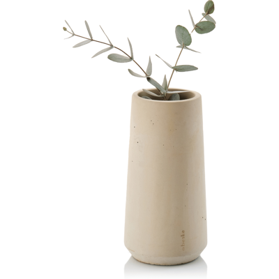 beske Vase 'Eiskar Parva' grau; 8x8x20 cm (BxØxH); gelb; konisch beske Vase 'Eiskar Parva' grau; 8x8x20 cm (BxØxH); gelb; konisch