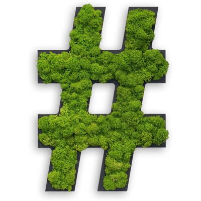 styleGREEN Piktogramm Sonderzeichen Hashtag; 25x17 cm (BxH); grün; Prägung # styleGREEN Piktogramm Sonderzeichen Hashtag; 25x17 cm (BxH); grün; Prägung #