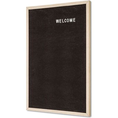 Foya Letterboard Schwarz; 40x60 cm (BxH); hellbraun/schwarz Foya Letterboard Schwarz; 40x60 cm (BxH); hellbraun/schwarz
