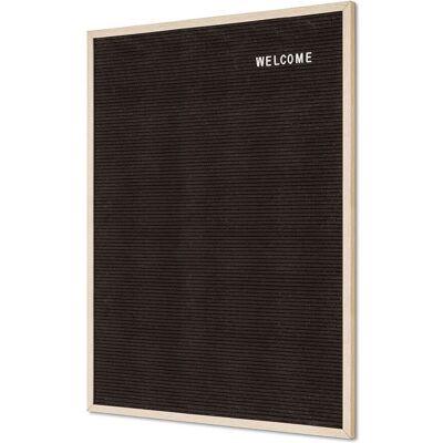 Foya Letterboard Schwarz; 60x80 cm (BxH); hellbraun/schwarz Foya Letterboard Schwarz; 60x80 cm (BxH); hellbraun/schwarz