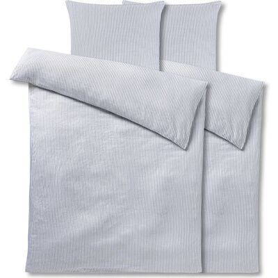 PULSIVA Bettwäsche-Set - Baumwolle, 135x200/80x80 cm, Weiß/Grau PULSIVA Bettwäsche-Set - Baumwolle, 135x200/80x80 cm, Weiß/Grau