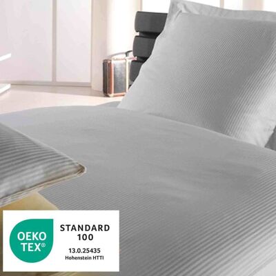 bertsch Hotelwäsche Satin-Bettwäsche 2mmm Feinstreifen weiss Bettbezug 140/210 cm, Mischgewebe; 135x200 cm (BxL); weiß bertsch Hotelwäsche Satin-Bettwäsche 2mmm Feinstreifen weiss Bettbezug 140/210 cm, Mischgewebe; 135x200 cm (BxL); weiß