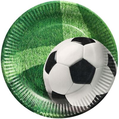 PAPSTAR Pappteller Football; 23 cm (Ø); weiß; rund; 200 Stück / Pack PAPSTAR Pappteller Football; 23 cm (Ø); weiß; rund; 200 Stück / Pack