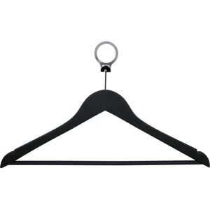 PULSIVA Stahlkleiderbügel - 44,5x27 cm - Schwarz - 12 Stk PULSIVA Stahlkleiderbügel - 44,5x27 cm - Schwarz - 12 Stk