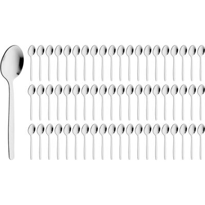 PULSIVA Spar-Pack Mokka-/Espressolöffel Basic; 10.5 cm (L); silber; 60 Stück / Pack PULSIVA Spar-Pack Mokka-/Espressolöffel Basic; 10.5 cm (L); silber; 60 Stück / Pack
